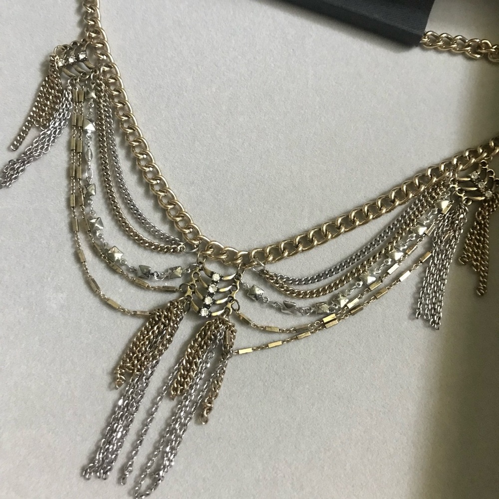 Free press multi chain layer necklace
Still in packaging